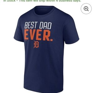 Detroit Tigers Best Dad Ever T-Shirt